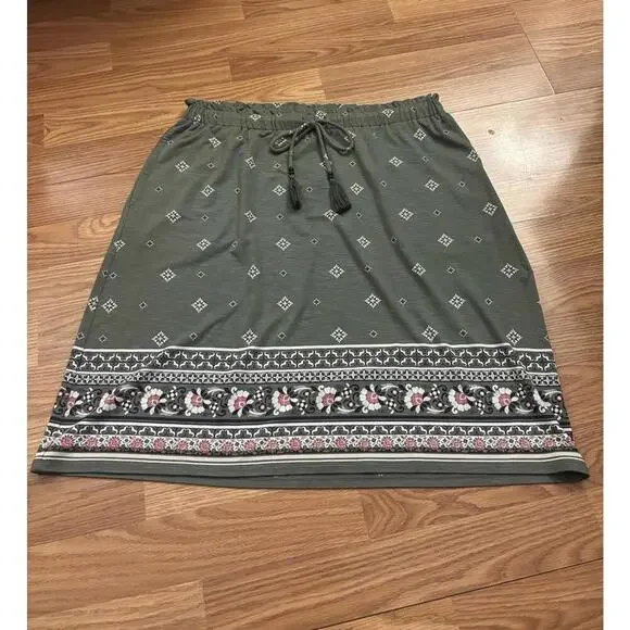 J Jill Printed Skirt Size Small - Picture 2 of 9